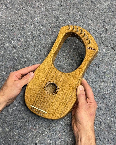 7-string Lyre Harp In a Natural Wood Finish