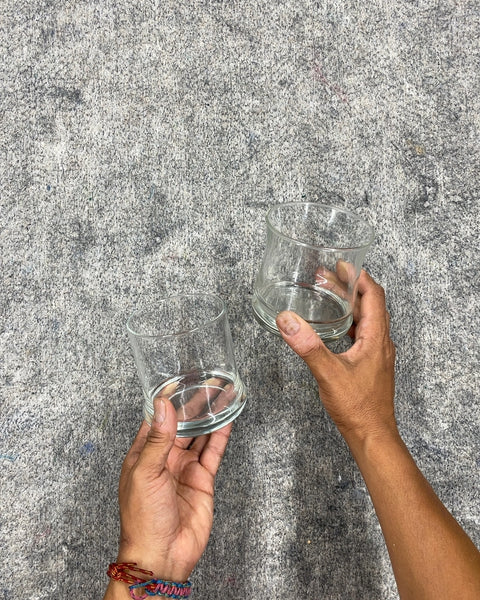 Ribbed-bottom Rocks Glasses