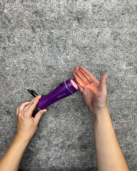 Game Boy Advance Purple Handheld Flashlight