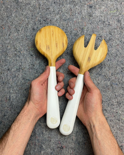 Bamboo Salad Server Set