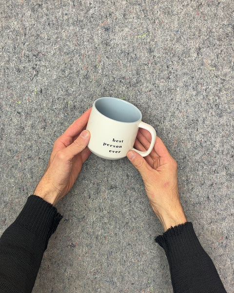 Light Gray Best Person Ever Mug