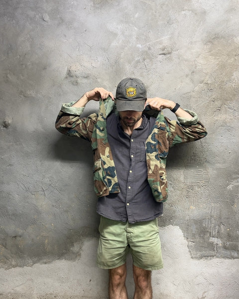 Military Button Up Shirt, Size S