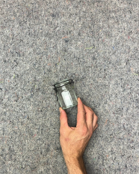 Small Glass Jar with Clamp Lid