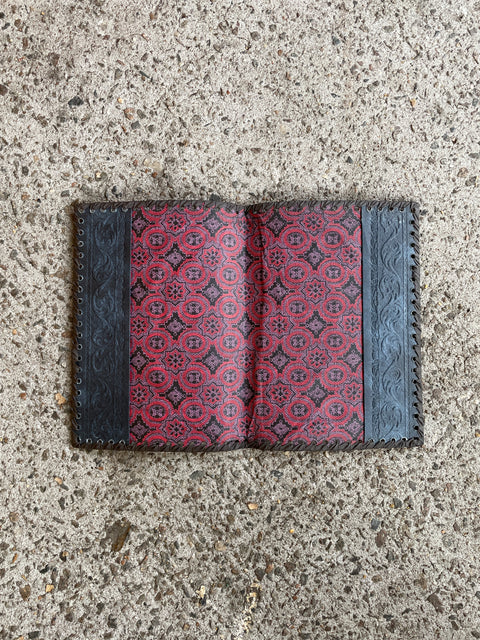 Fleur des Lis Leather Book Cover