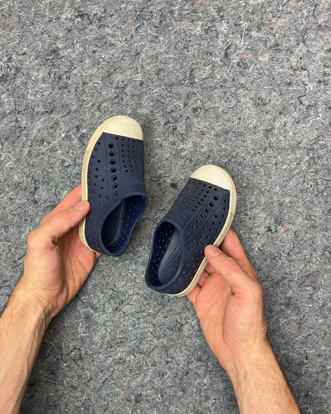 Native Kids Navy Blue Slip-On Shoes, Size US 8C