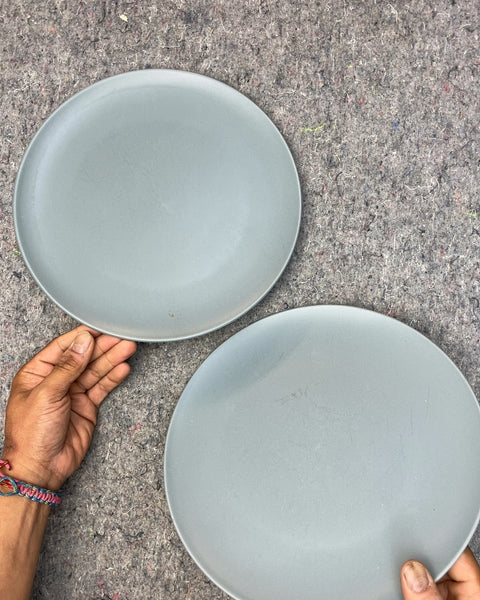 Gray Dinner Plates, 10"