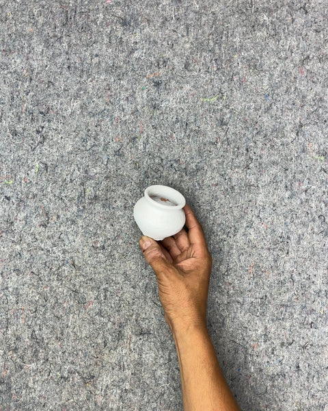 Small White Decorative Pot
