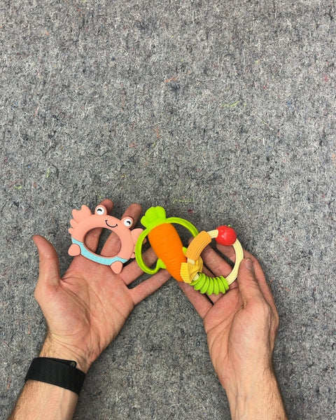 Crab, Carrot & Pasta Baby Teethers