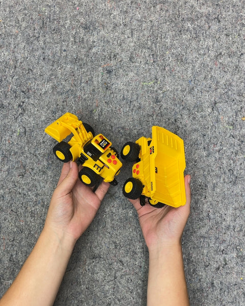 Yellow Construction Vehicle Toy Set