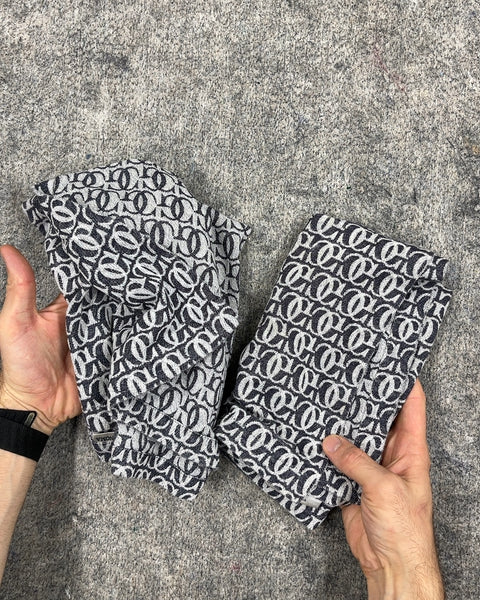 Two Williams Sonoma Monogrammed Fabric Napkins