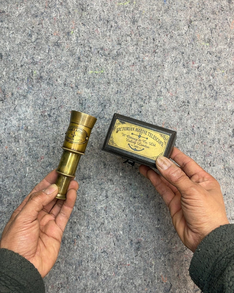 Victorian Marine Telescope with Box