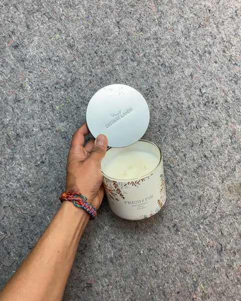 Distant Lands Fresh Fir Scented Candle