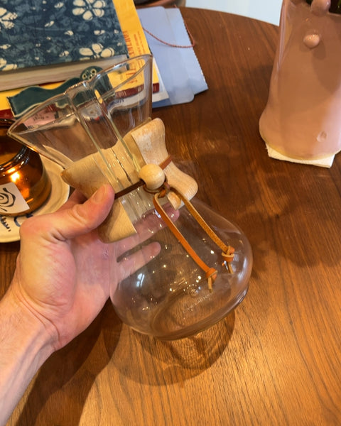 Chemex Pour-Over Glass Coffee Maker with Wood Collar