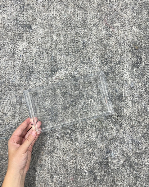Clear Rectangular Acrylic Tray, 5 x 9 in