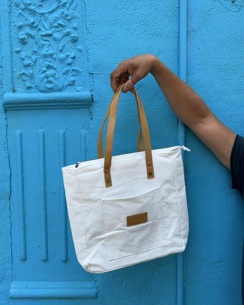 Cozy Earth White Canvas Tote Bag