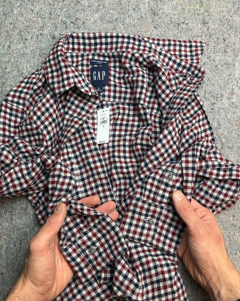 Brand New GAP Flannel Fitted Plaid Shirt, Size Women S