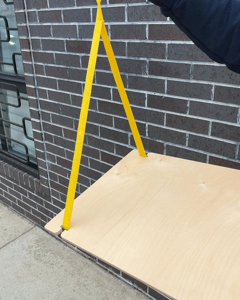 Super Sexy Plywood Hanging Shelf From Georgia, 14.5x35"