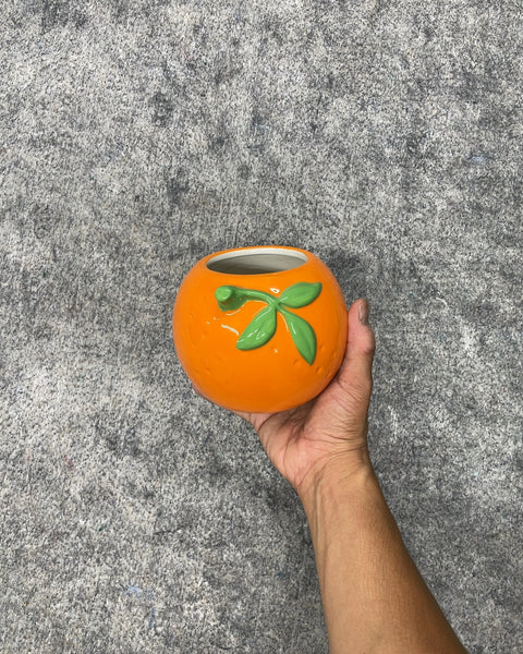 Orange Fruit Ceramic Planter Pot
