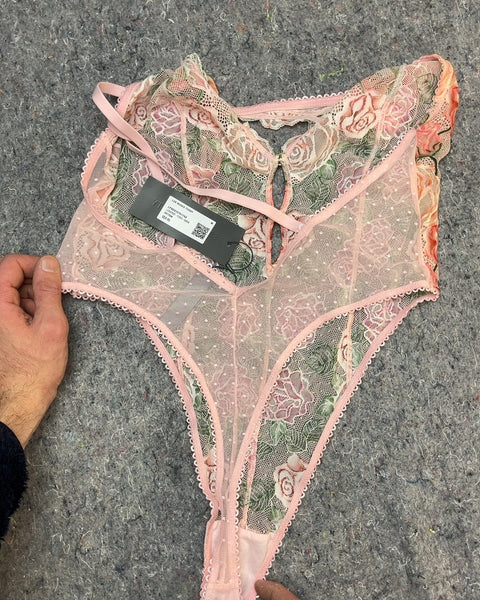 Brand New Savage x Fenty Les Roses Teddy Lingerie, Size M