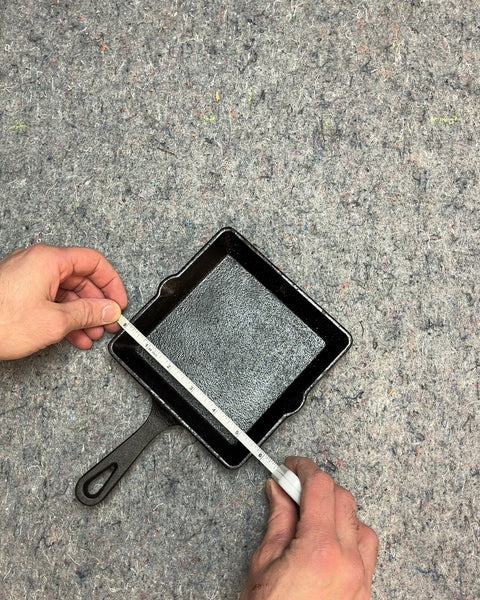 Cast Iron Square Skillet, 6x6"