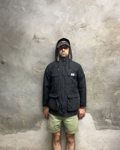 Penfield Black Kasson Parka Jacket M-65 Style, Size S