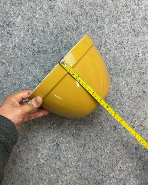Mustard Yellow Plastic Mixing Bowl, 8.5"D
