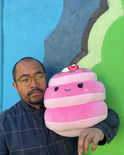 Bigass Squishmallows Shelly the Strawberry Pancake Plush Toy