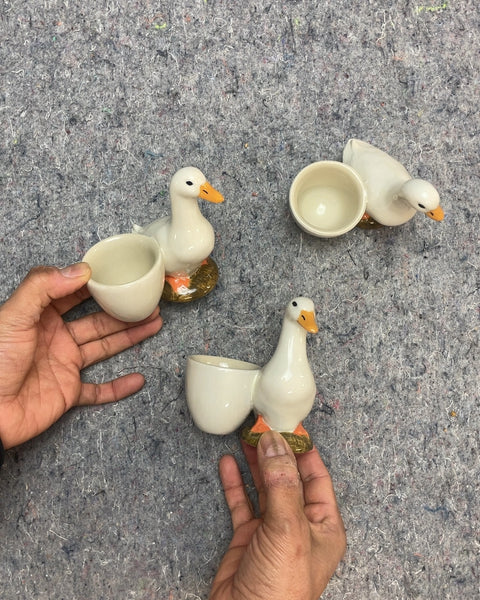 Duck Egg Cup Holders, Set of 3