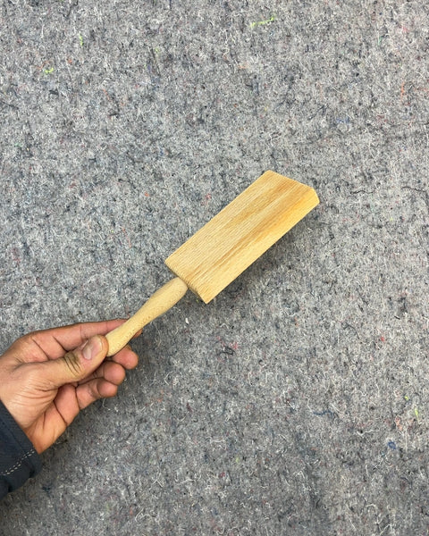 Wooden Grooved Butter Paddle