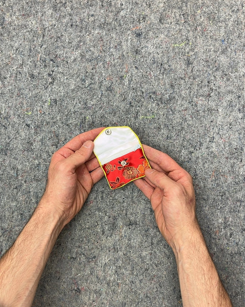 Red Floral Coin Purse For Like 2 Coins