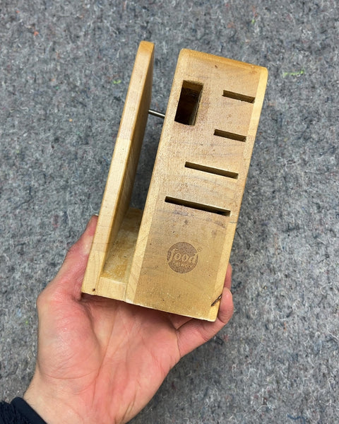 Food Network Wooden Knife Block