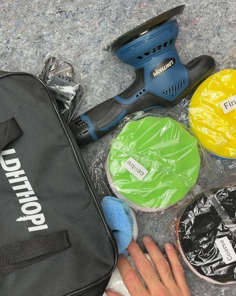 LDHTHOPI Cordless Buffer Polisher Kit for Car, Wall, Floor, DIY...
