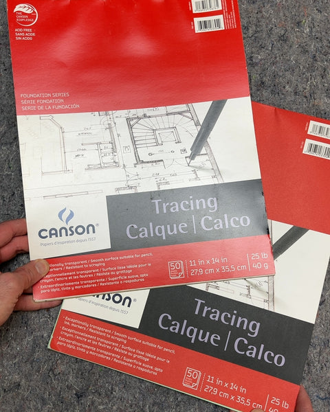 Canson Tracing Calque Paper Pad, 11 x 14 in