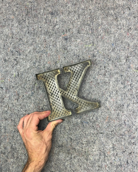 Metal Letter K Decor