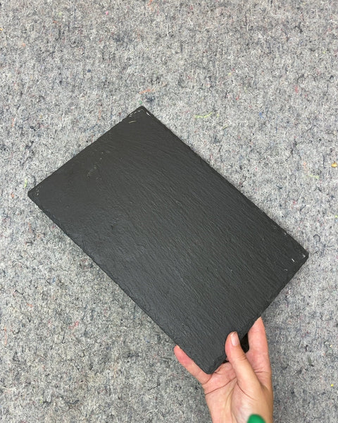 Another Black Slate Serving Board, 8x12"