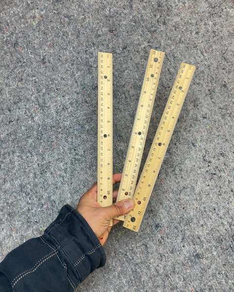 Wooden Ruler Set