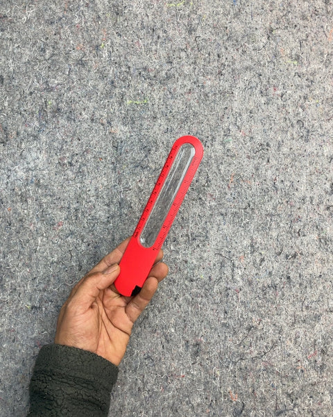 Red Measurement Magnifying Glass