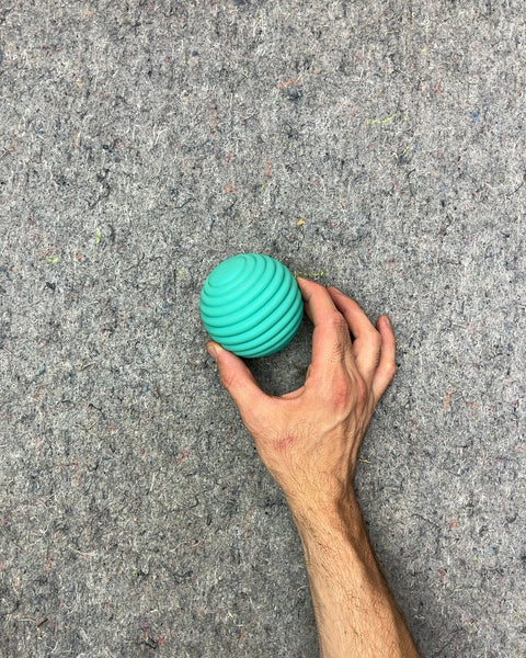 Teal Textured Rubber Ball