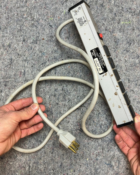 Dieter Rams Looking Power Strip with Switch