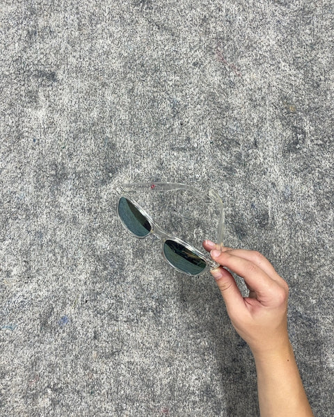Clear Frame Aviator Sunglasses