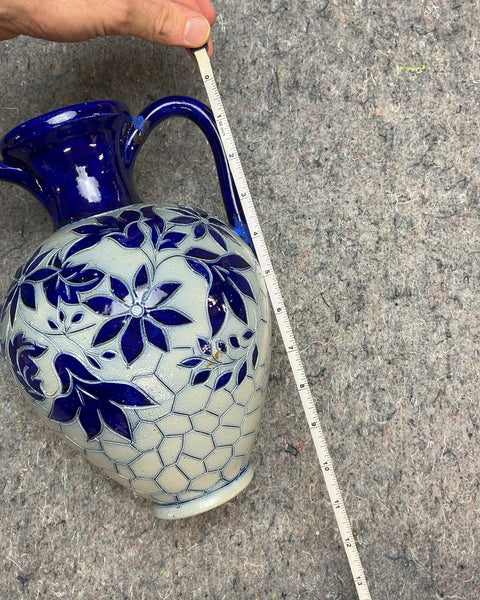 Super Pretty Floral Ceramic Pitcher, H10"