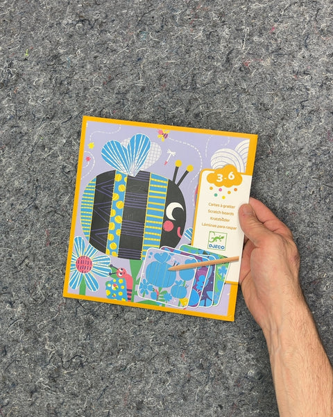 Djeco Scratch Boards Bee Theme