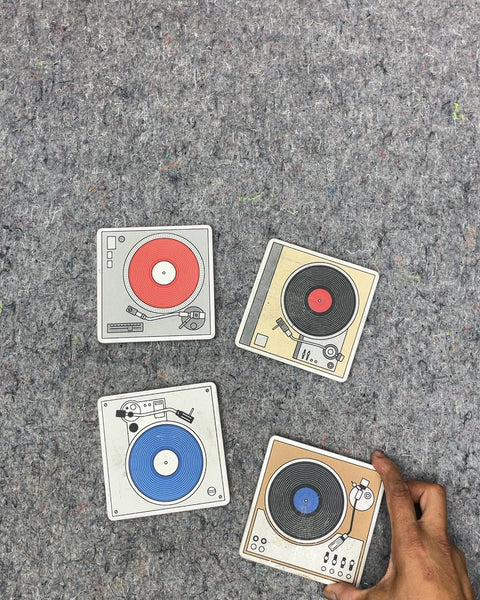 Turntable Coasters Set