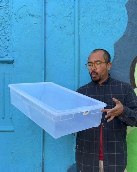 Big Clear Plastic Storage Container, 16x27"