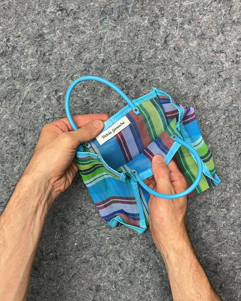 Petite Ganache Striped Mini Tote Bag