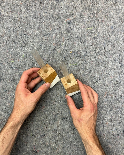 Wood Test Tubes Vases