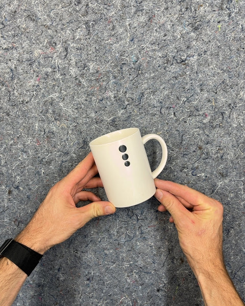 Sexy Ceramic Mug with Black Dots