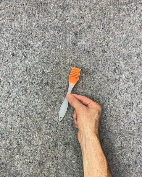 Small Orange Silicone Basting Brush