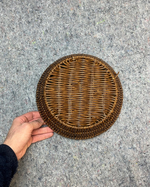 Woven Basket Tray, 10" Wide