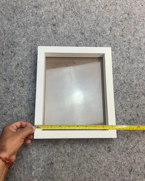 White Shadow Box Frame, 7x8"
